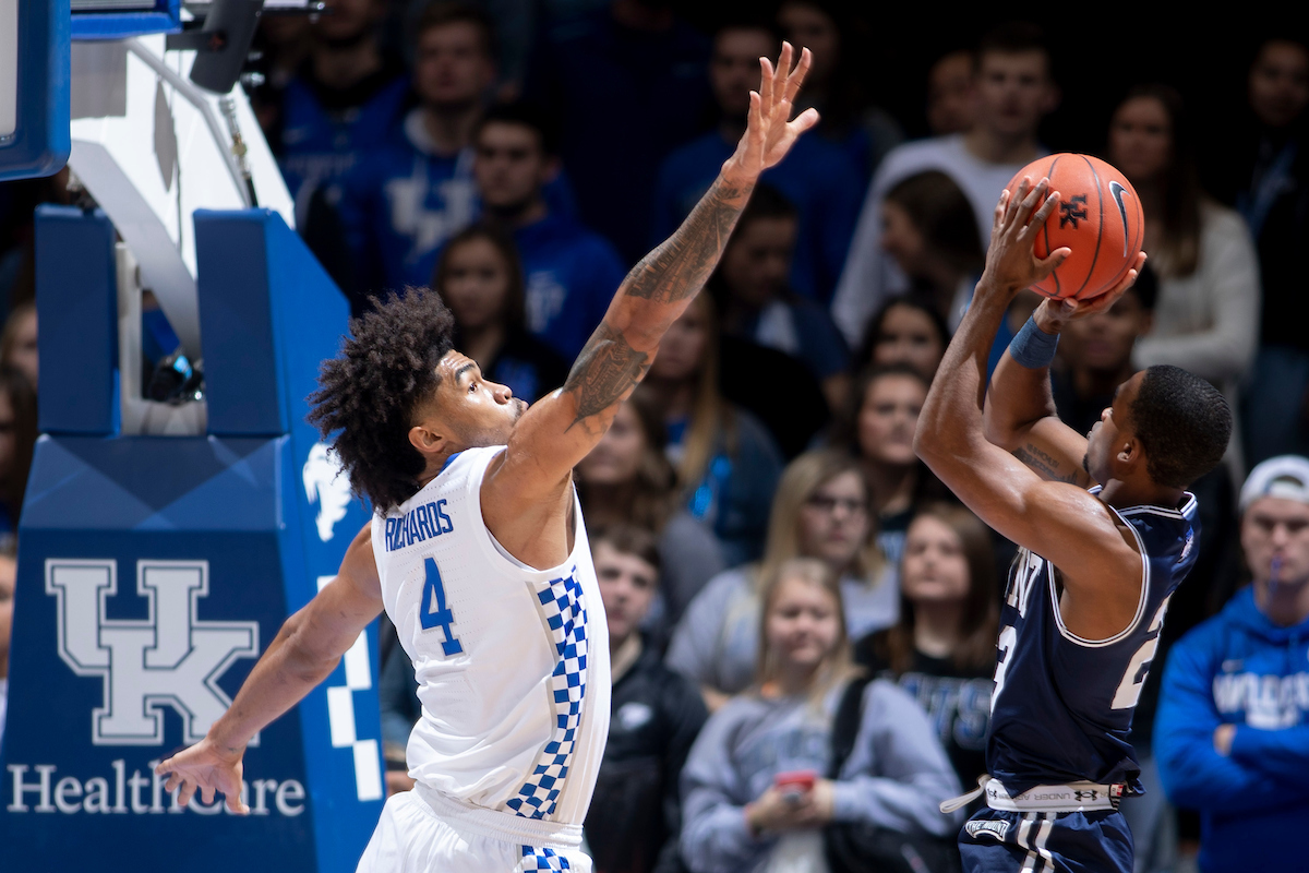 Nick Richards.

Kentucky beat Mount St. Mary’s 82-62.

Photo by Chet White | UK Athletics