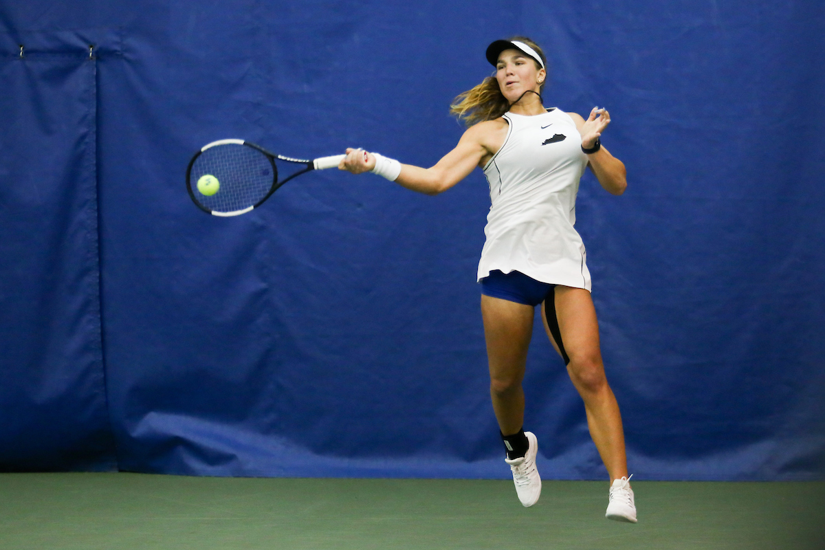 Akvil? Para?inskait?.

Kentucky women's tennis hosts Miami University (OH).

Photo by Hannah Phillips | UK Athletics