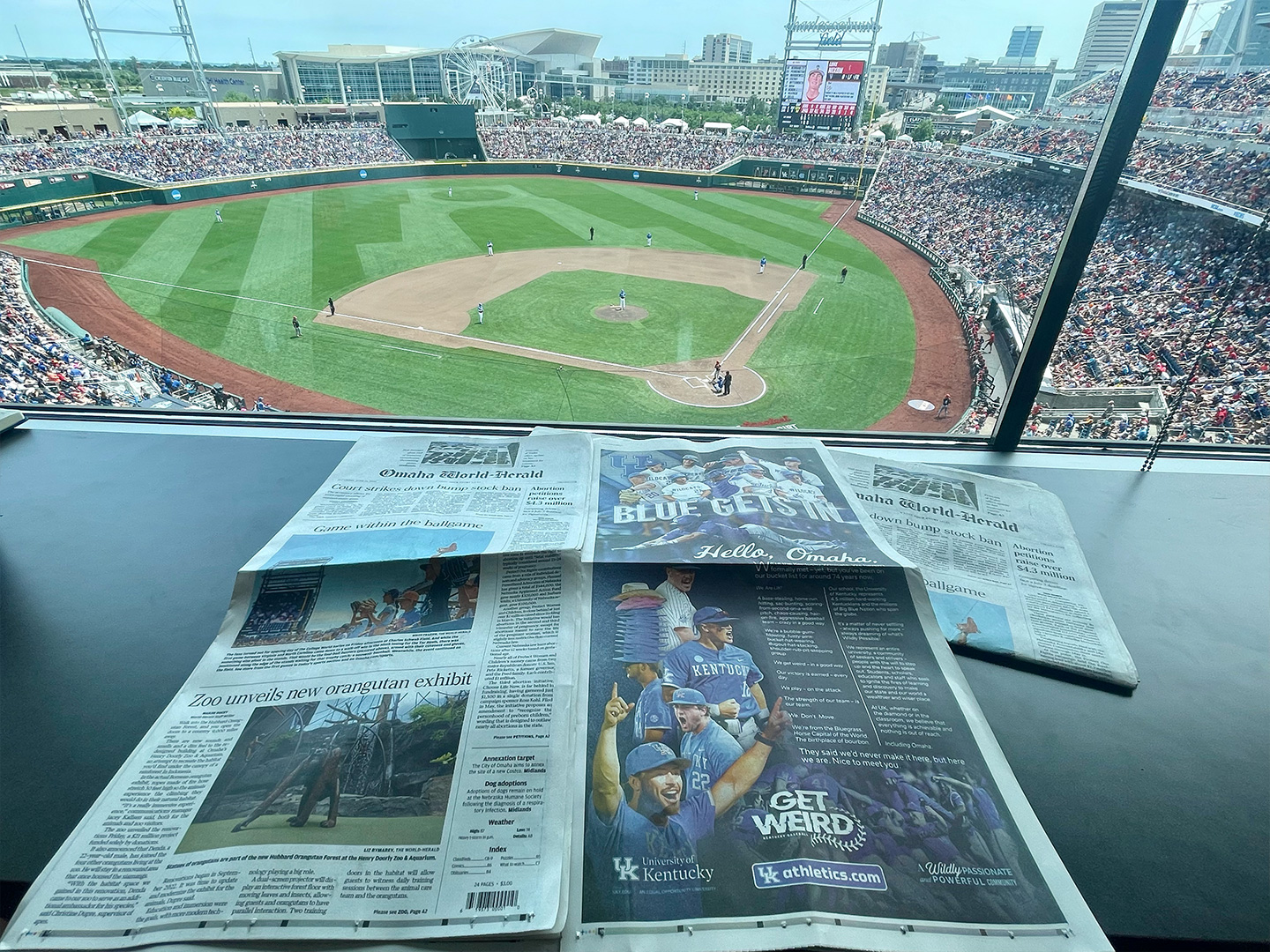 Hello, Omaha! Kentucky Baseball's Full-Page Ad in the Omaha World-Herald