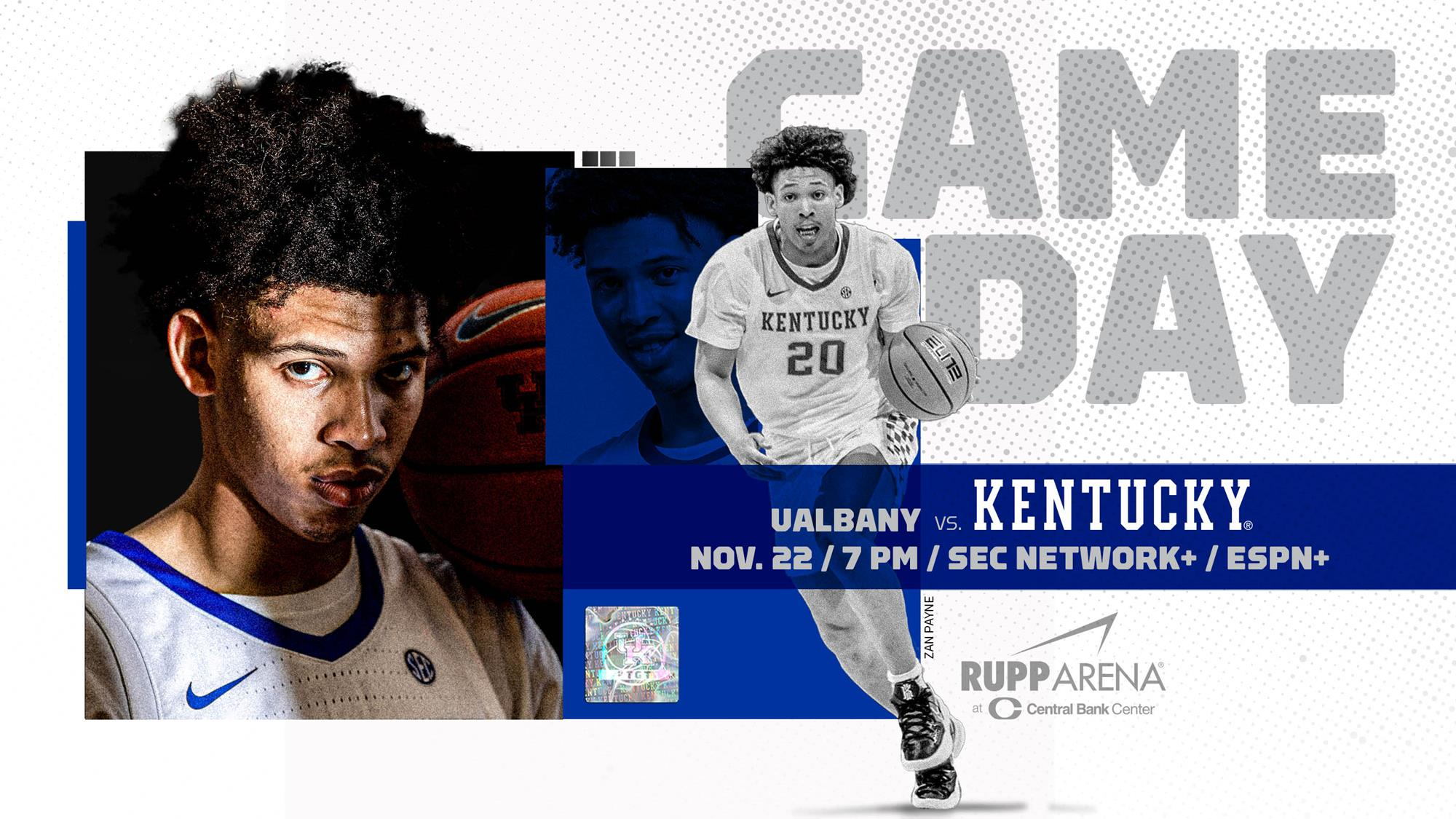 Kentucky Hosts UAlbany on Monday at Rupp Arena