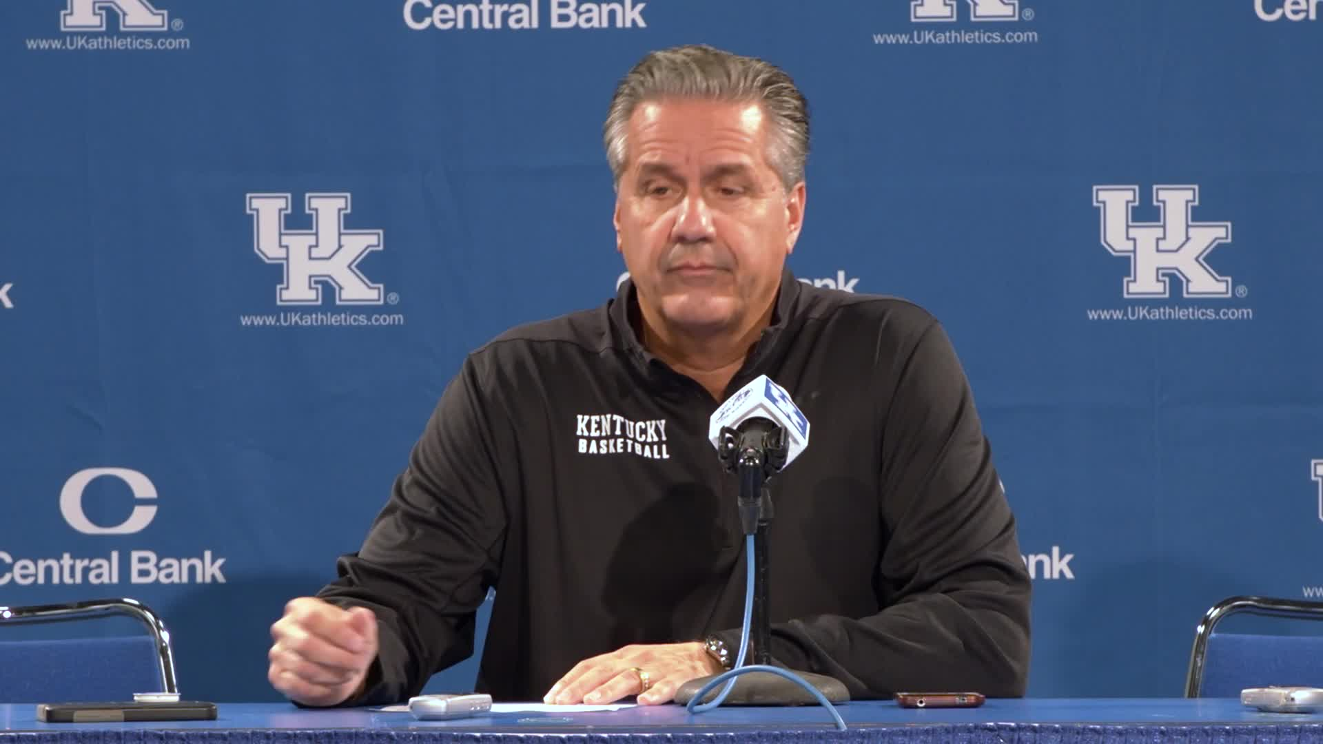 MBB: Coach Calipari Post Blue-White