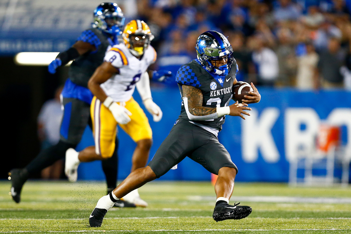 Chris Rodriguez Jr. 

UK beat LSU 42-21.

Photo By Barry Westerman | UK Athletics
