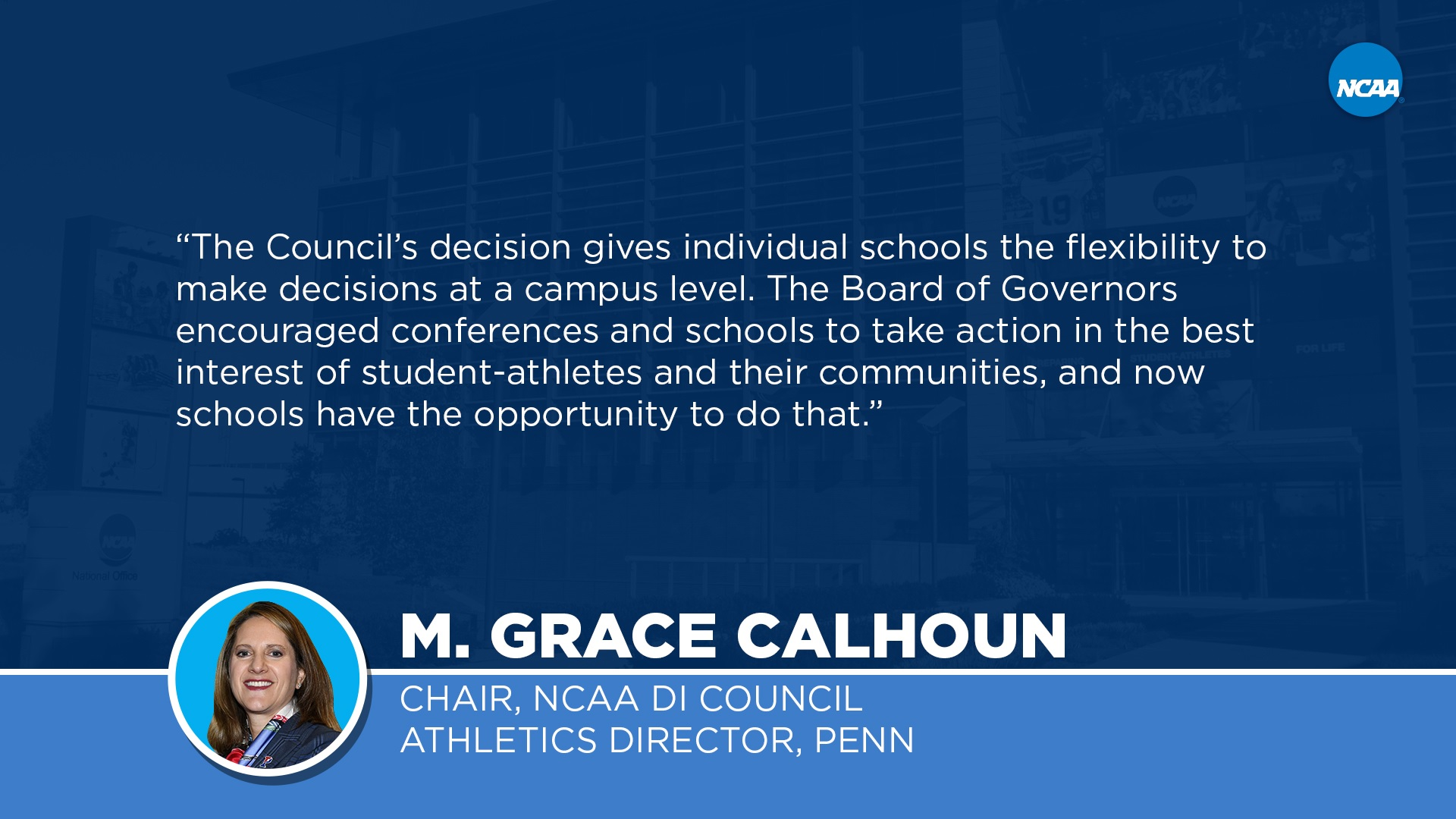 D-I Council Extends Eligibility for Student-Athletes Impacted by COVID-19