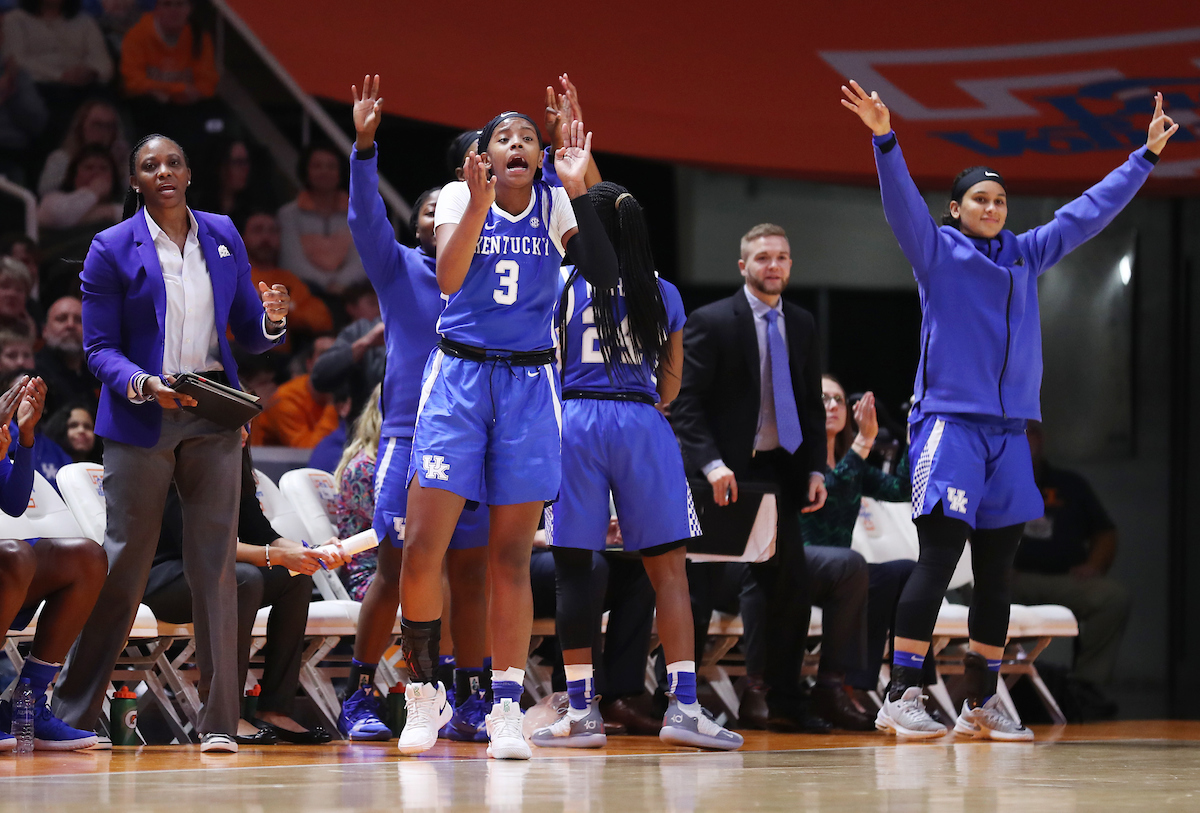Keke McKinney
The UK Women's Basketball team beats Tennessee 73-71. 

Photo by Britney Howard  | UK Athletics