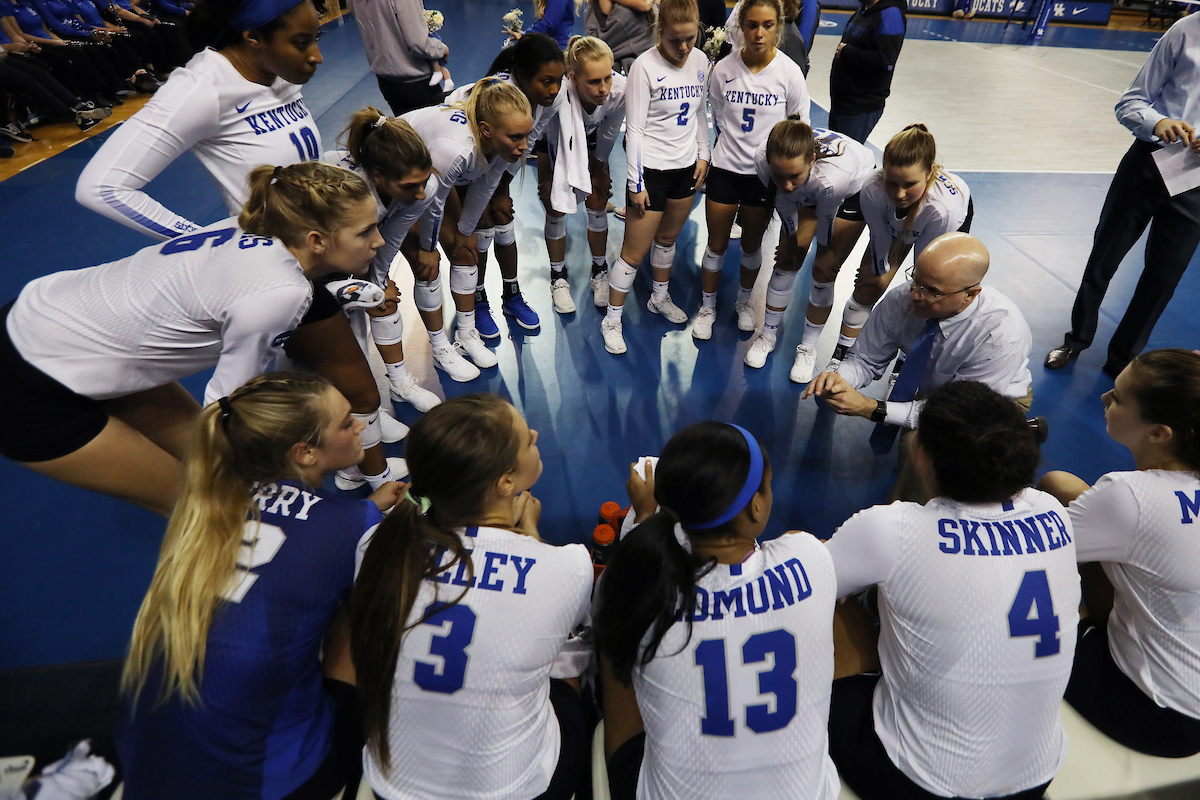 The University of Kentucky volleyball team defeats Ole Miss.

Photo by Quinn Foster