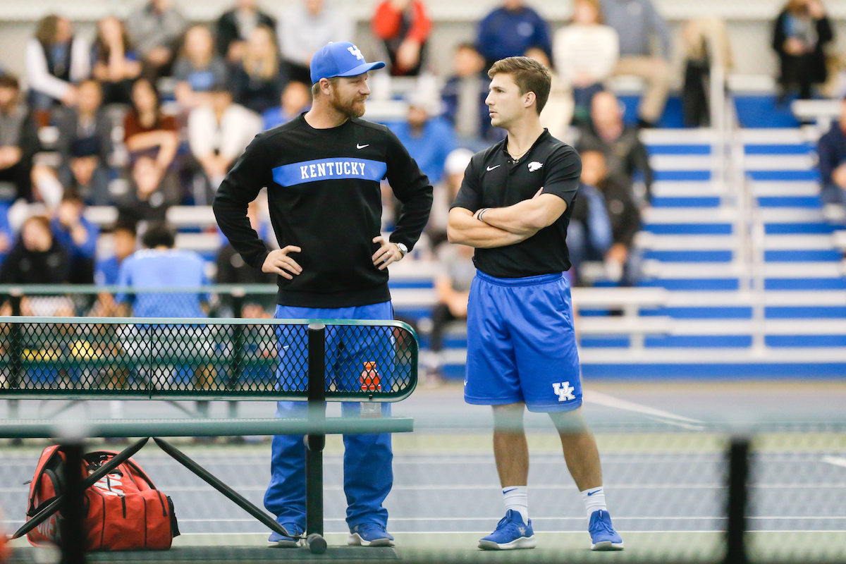 Cedric Kauffmann.

Kentucky men's tennis hosts Notre Dame.

Photo by Isaac Janssen | UK Athletics