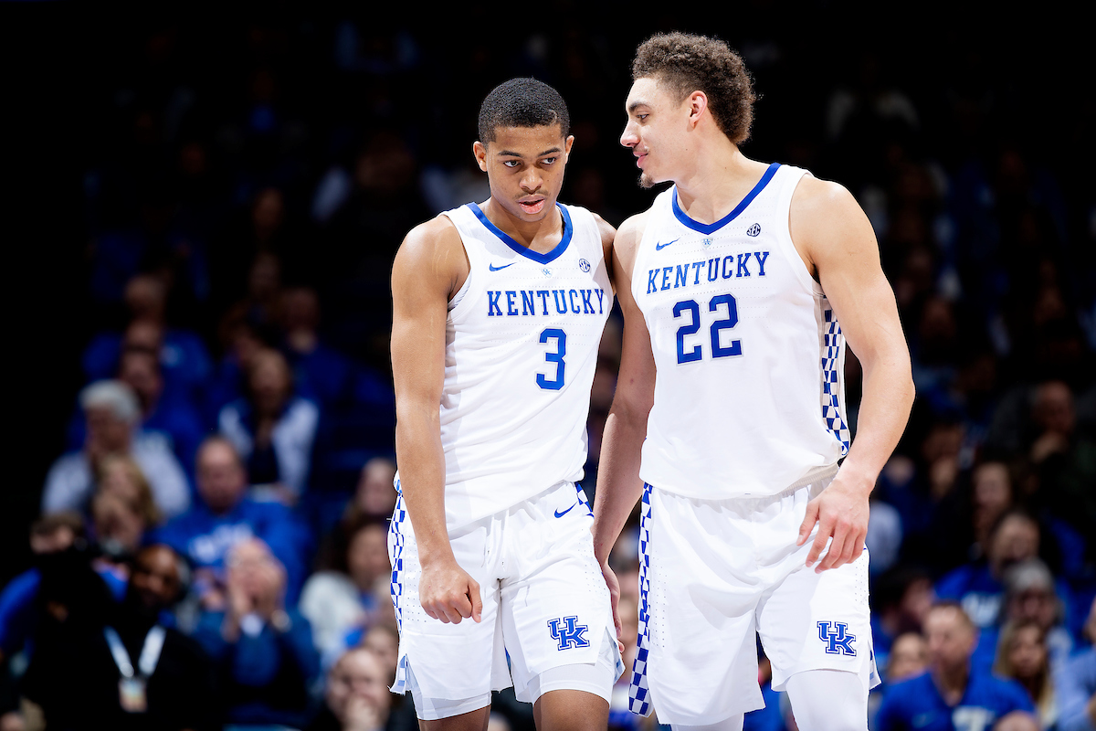 Keldon Johnson. Reid Travis.

Kentucky men's basketball beat UNCG 78-61 on Saturday in Rupp Arena.

Photo by Chet White | UK Athletics
