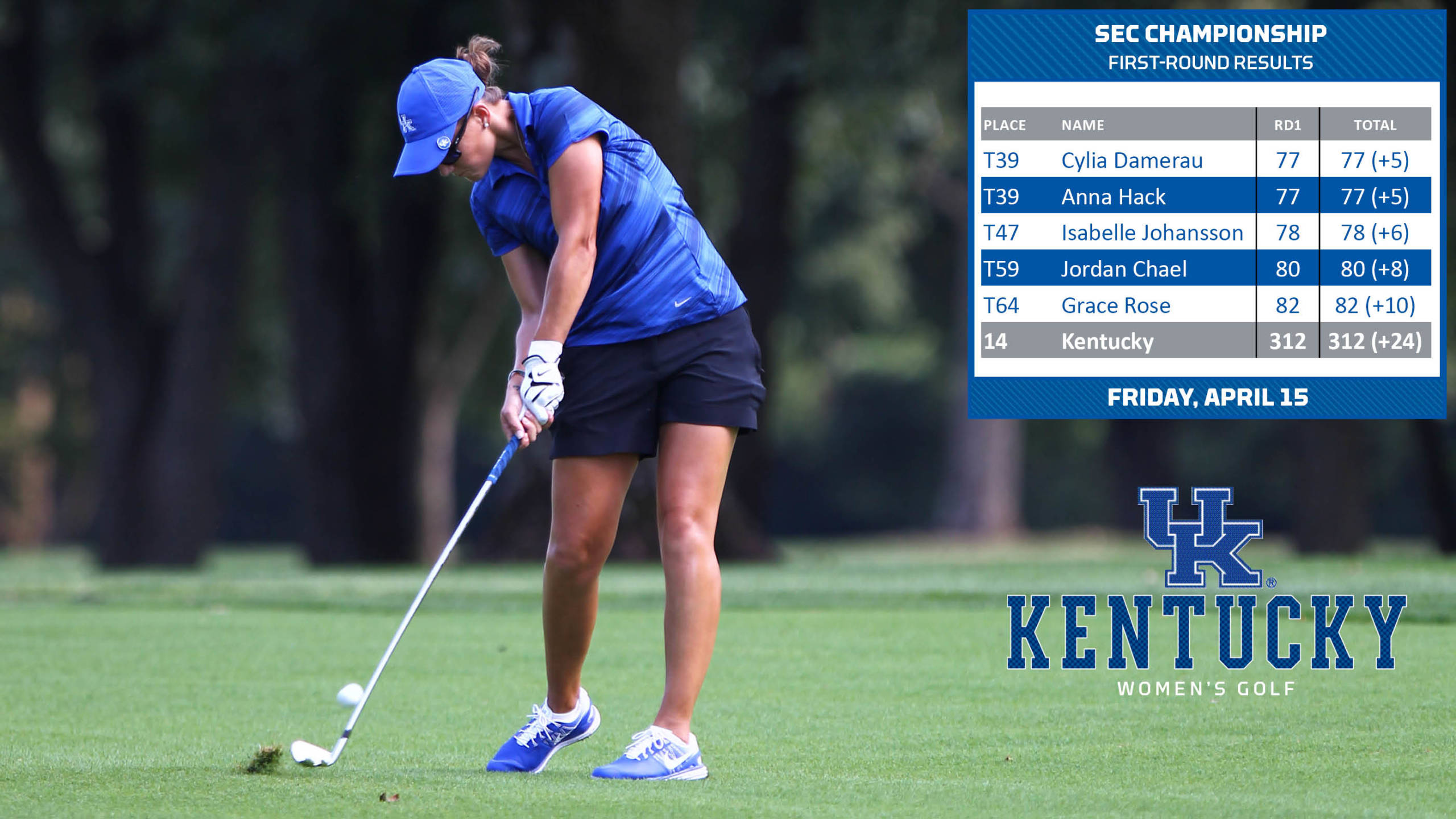 Damerau Paces UK Women’s Golf on Day One at SEC Championship