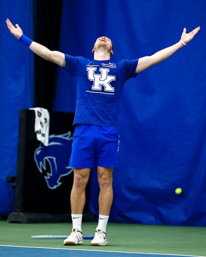 Millen Hurrion. Celebration.

Kentucky swept Louisville 4-0. 

Photo by Eddie Justice | UK Athletics