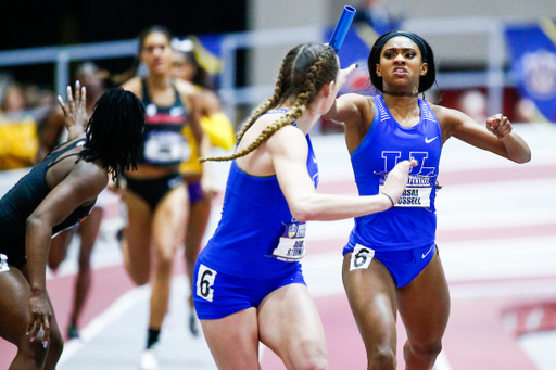 Masai Russell. Abby Steiner.

Day two of the 2019 SEC Indoor Track and Field Championships.

Photo by Chet White | UK Athletics