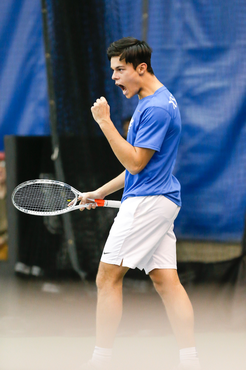 Theo McDonald.

Kentucky men's tennis hosts Notre Dame.

Photo by Isaac Janssen | UK Athletics