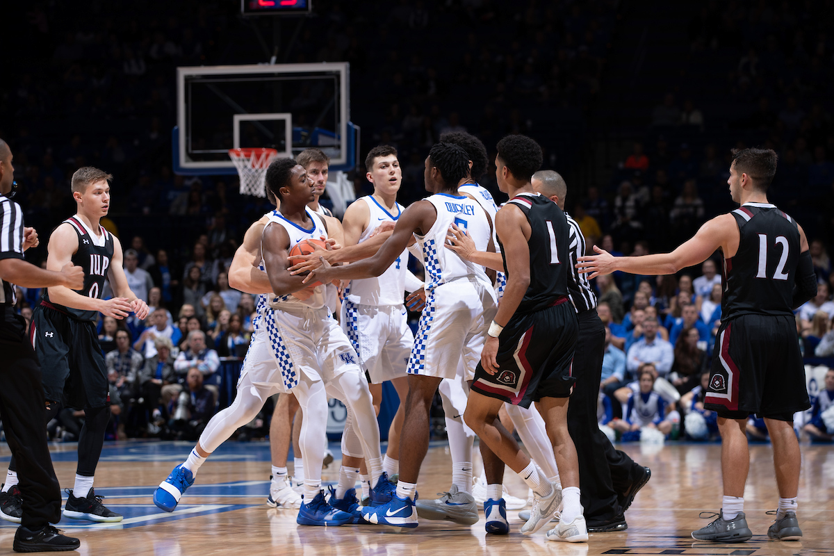 Team

Men's Basketball beats IUP 86-64.

Photo by Mark Mahan | UK Athletics