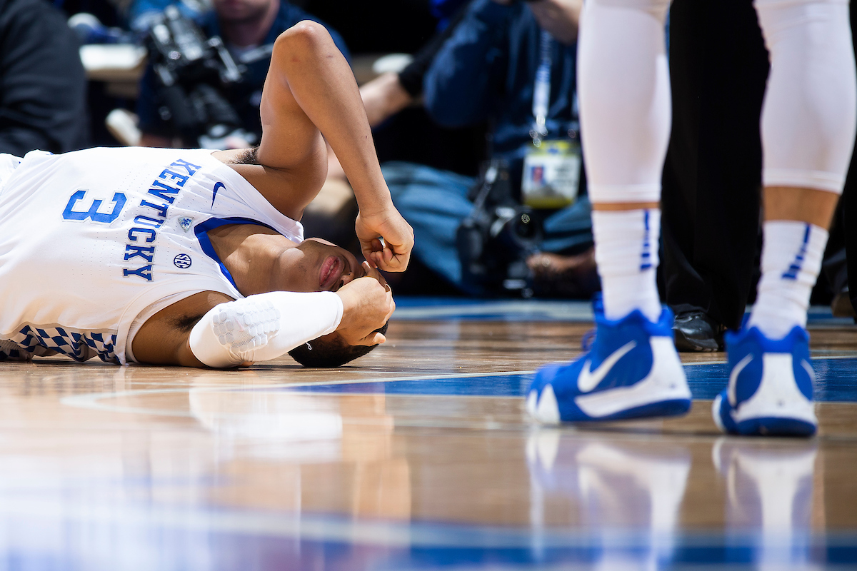 Keldon Johnson.

Kentucky men's basketball beat UNCG 78-61 on Saturday in Rupp Arena.

Photo by Chet White | UK Athletics