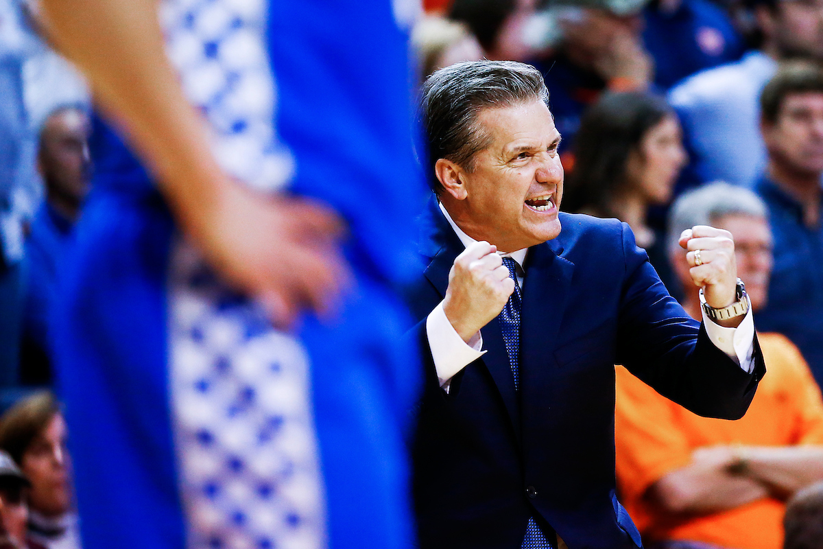 John Calipari.

Kentucky beat Auburn 82-80 at Auburn Arena in Auburn, AL., on Saturday, January 19, 2019.

Photo by Chet White | UK Athletics