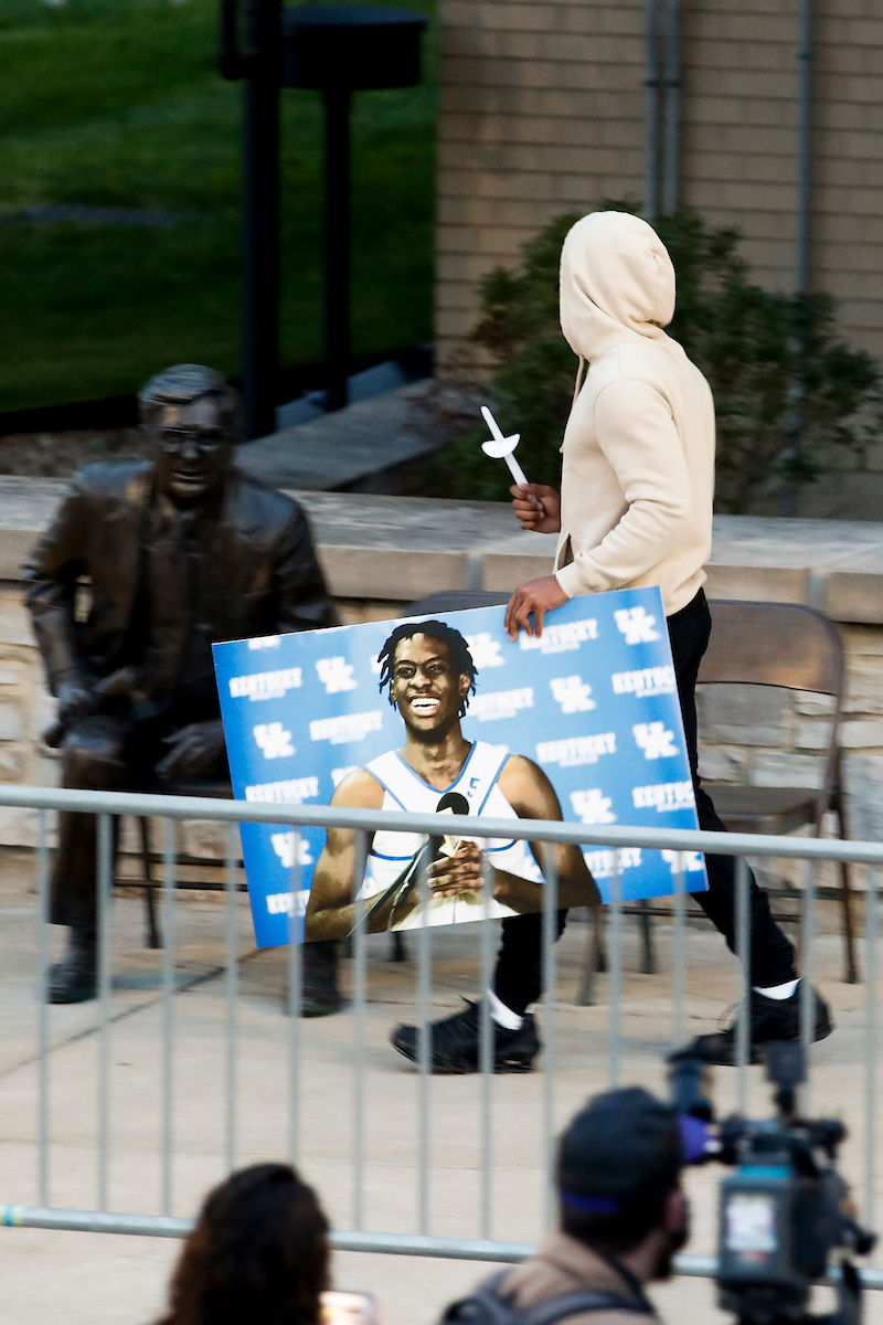 Terrence Clarke candlelight vigil. 

Photo by Chet White | UK Athletics