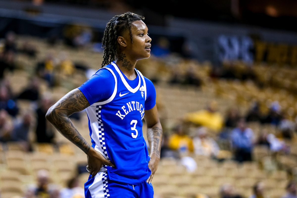 Jazmine Massengill.

Kentucky defeats Missouri 78-63.

Photo by Eddie Justice | UK Athletics