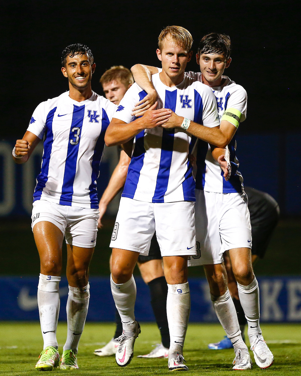 Lucca Rodrigues, Eythor Bjorgolfsson, Bailey Rouse.

Kentucky beats Wright St. 3-0.

Photo by Grace Bradley | UK Athletics