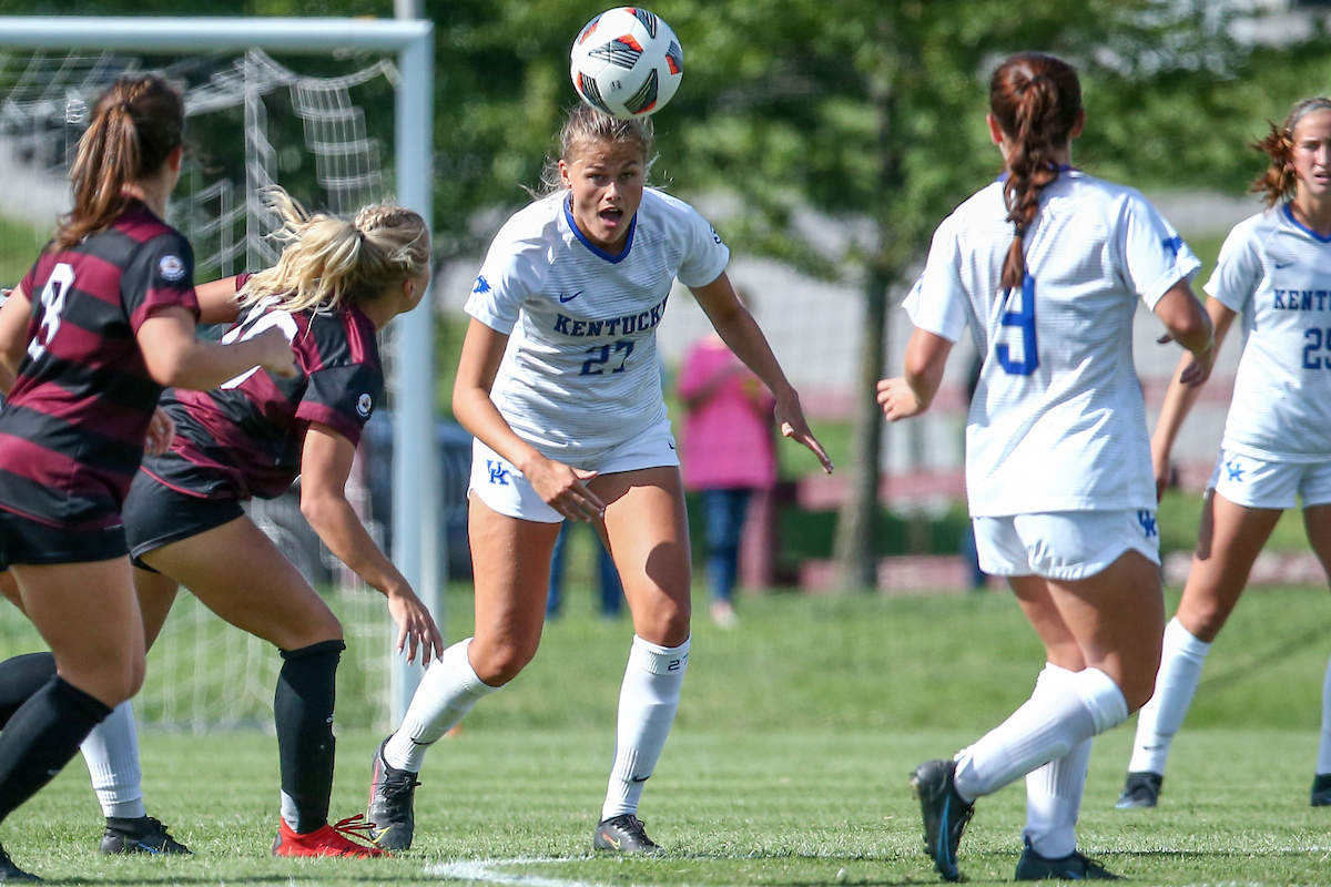 Marie Lynge Olesen.

Kentucky beats Eastern Kentucky University 6 - 0.

Photo by Sarah Caputi | UK Athletics