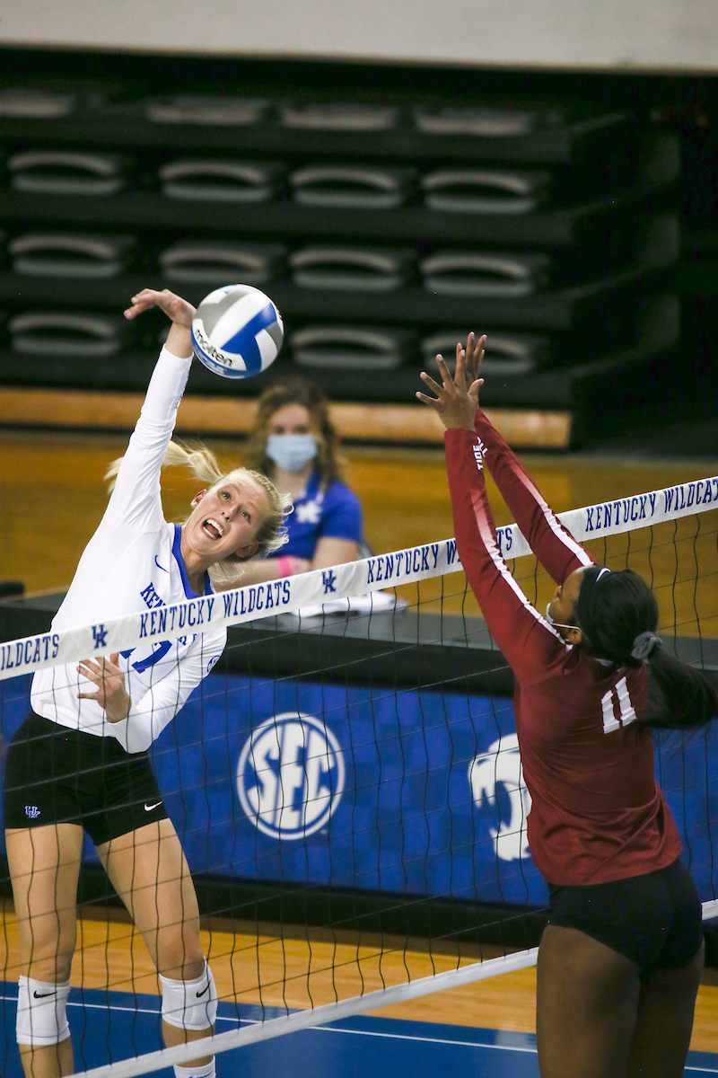 Alli Stumler.

Kentucky sweeps Alabama 3-0.

Photo by Grace Bradley | UK Athletics