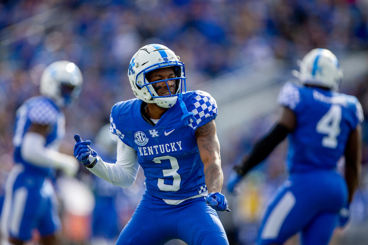 Cedrick Dort Jr. 

Kentucky beat New Mexico State 56-16.

Photo By Barry Westerman | UK Athletics