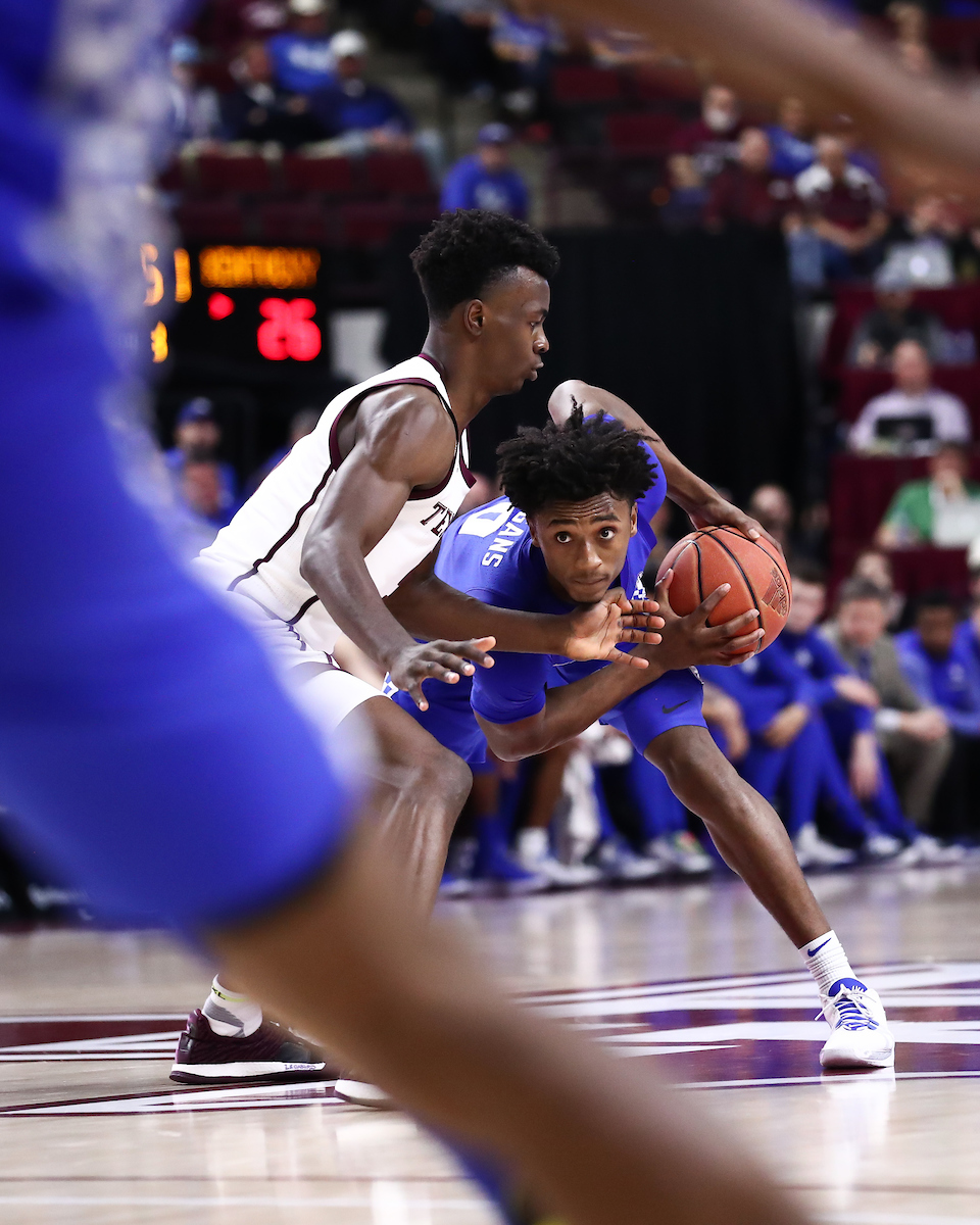 Ashton Hagans.

Kentucky beat Texas A&M 69-60.

Photo by Elliott Hess | UK Athletics