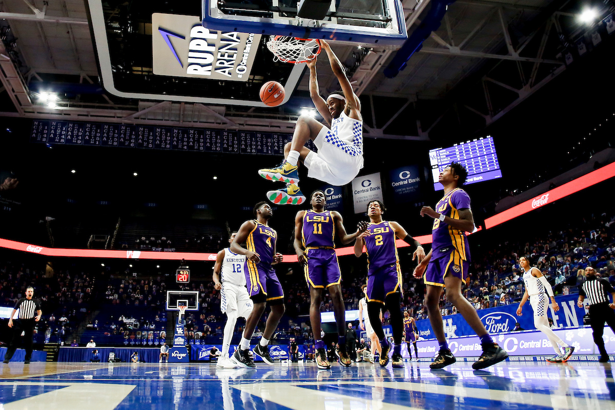 Isaiah Jackson.

Kentucky beat LSU, 82-69.

Photo by Chet White | UK Athletics