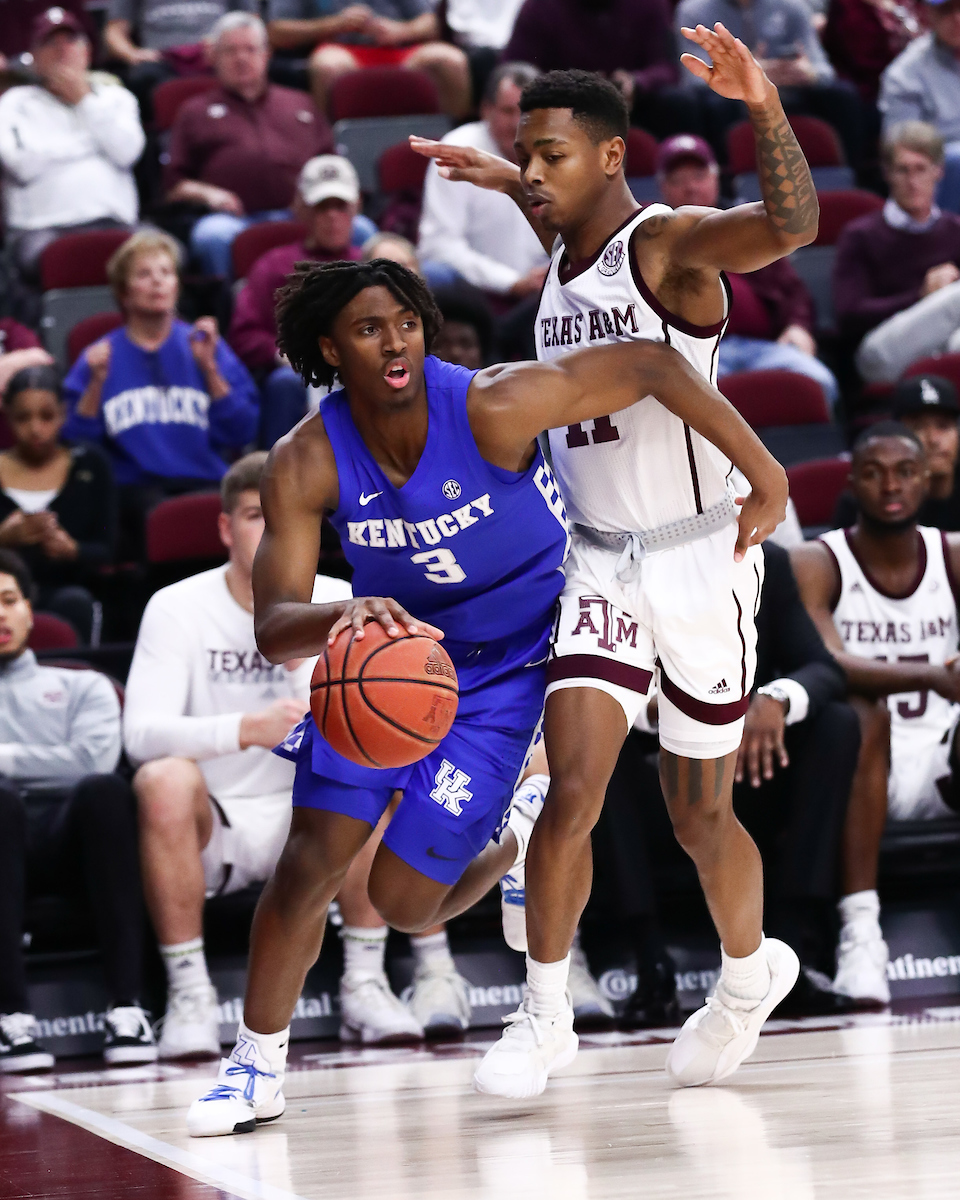 Tyrese Maxey.

Kentucky beat Texas A&M 69-60.

Photo by Elliott Hess | UK Athletics