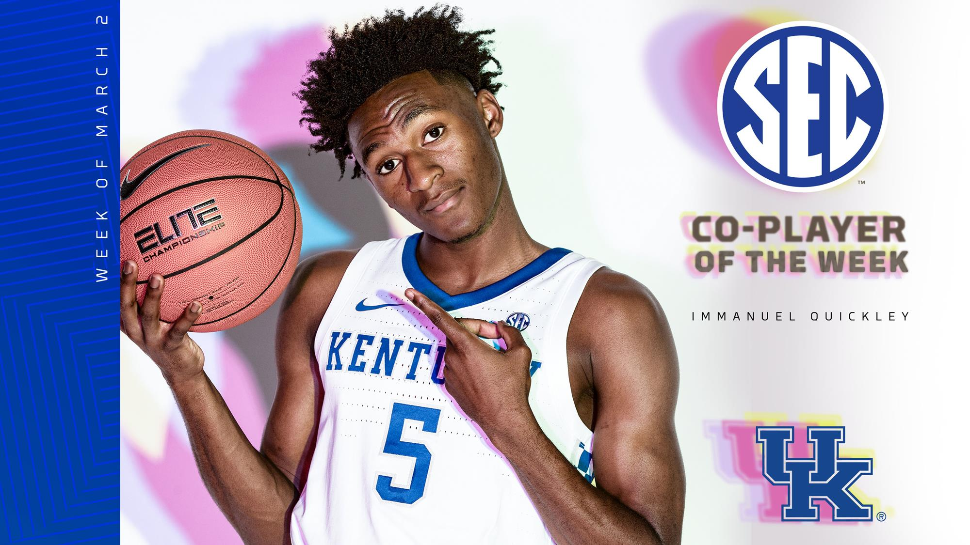 Quickley Wins Second Straight SEC Player of the Week Award