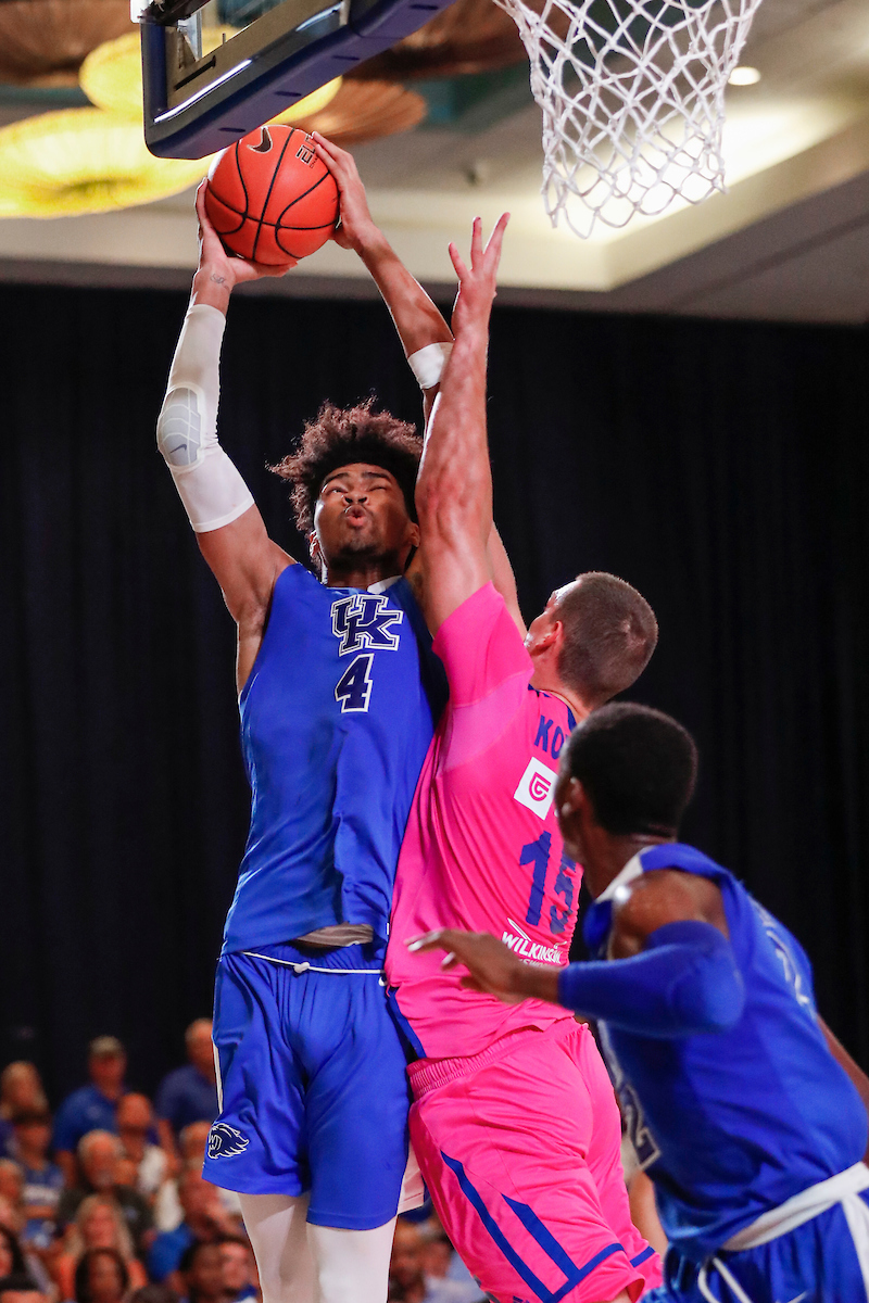Nick Richards.

The University of Kentucky men's basketball team beat Serbia's Mega Bemax 100-64 at the Atlantis Imperial Arena in Paradise Island, Bahamas, on Saturday, August11, 2018.

Photo by Chet White | UK Athletics