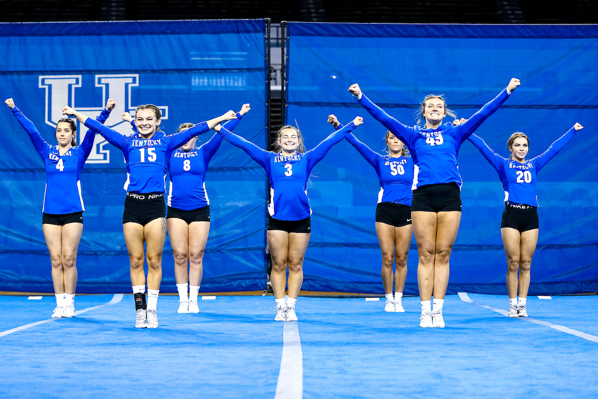 Rachel Woods. Izzy Holloway. Kylie McDonnell.

Kentucky Stunt sweeps Ashland in a doubleheader.

Photo by Eddie Justice | UK Athletics