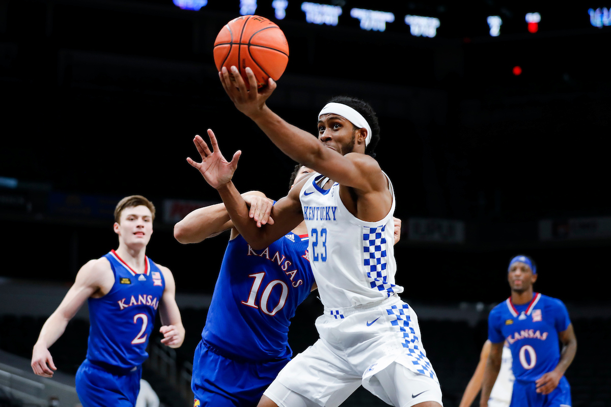 Isaiah Jackson.

Kentucky falls to Kansas, 65-62, in the State Farm Champions Classic.

Photo by Chet White | UK Athletics