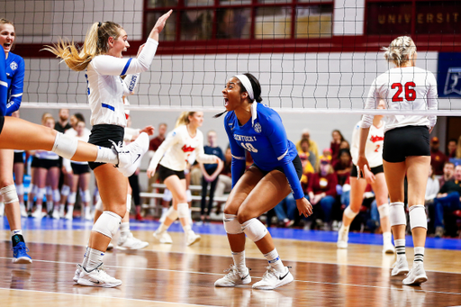 Caitlyn Cooper. Gabby Curry.

Kentucky falls to Nebraska 3-0 in the NCAA Volleyball Sweet 16 at The Maturi Pavillion in Minneapolis, MN, on Friday, December 7, 2018.

Photo by Chet White | UK Athletics