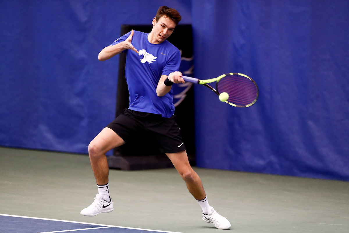 CESAR BOURGOIS.

The University of Kentucky men's tennis team host IUPUI. 


Photo by Elliott Hess | UK Athletics