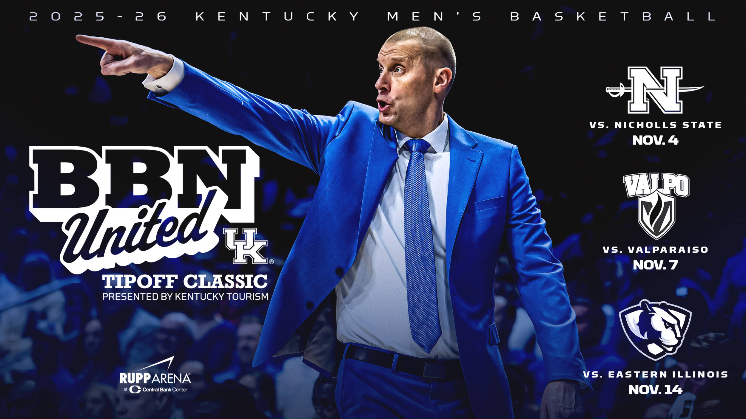 Men’s Basketball Completes Schedule with BBN United Tipoff Classic Presented by Kentucky Tourism
