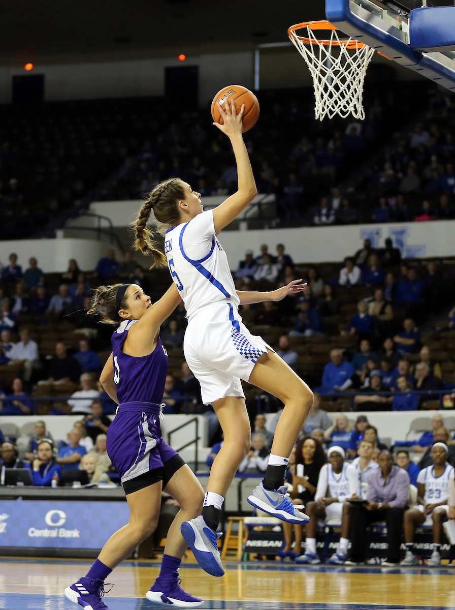 Blair Green 


UK Women's Basketball beat High Point University 71-49 at Memorial Coliseum  on Sunday, November 18th, 2018.

Photo by Britney Howard  | UK Athletics
