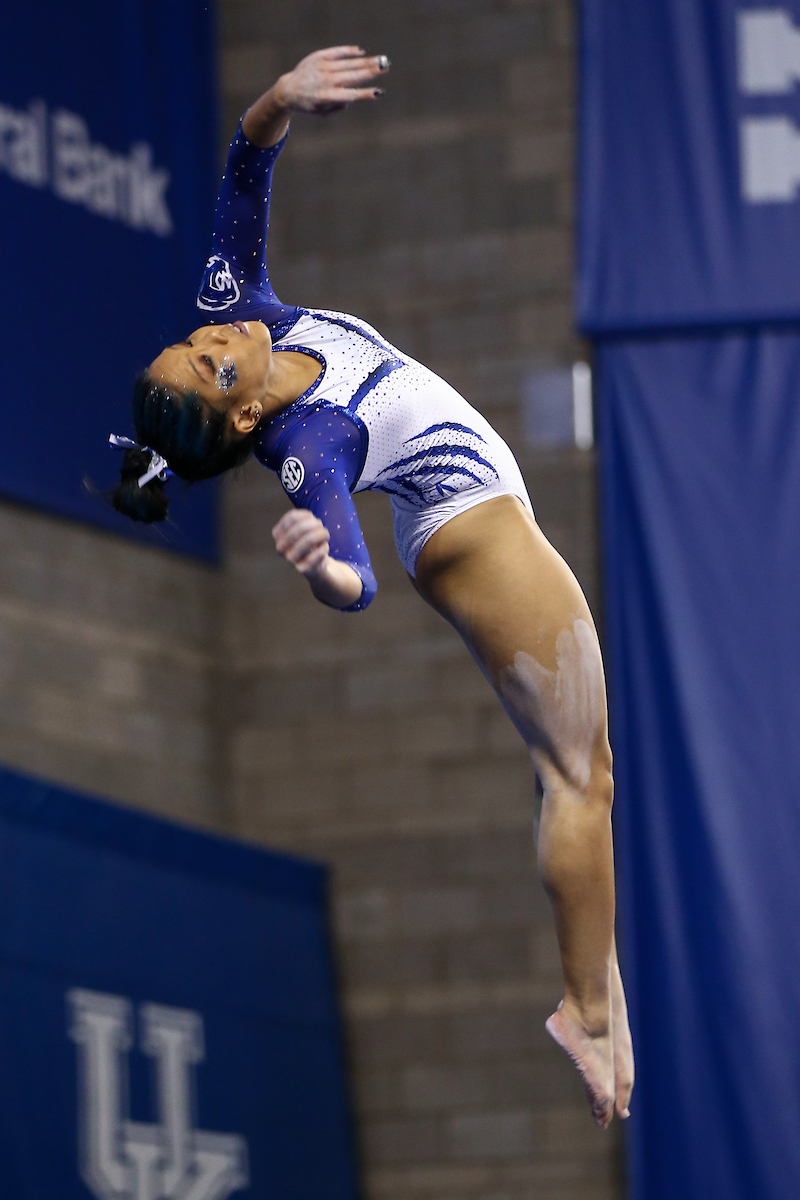 Carissa Clay.

Kentucky gymnastics loses to Florida.

Photo by Tommy Quarles | UK Athletics