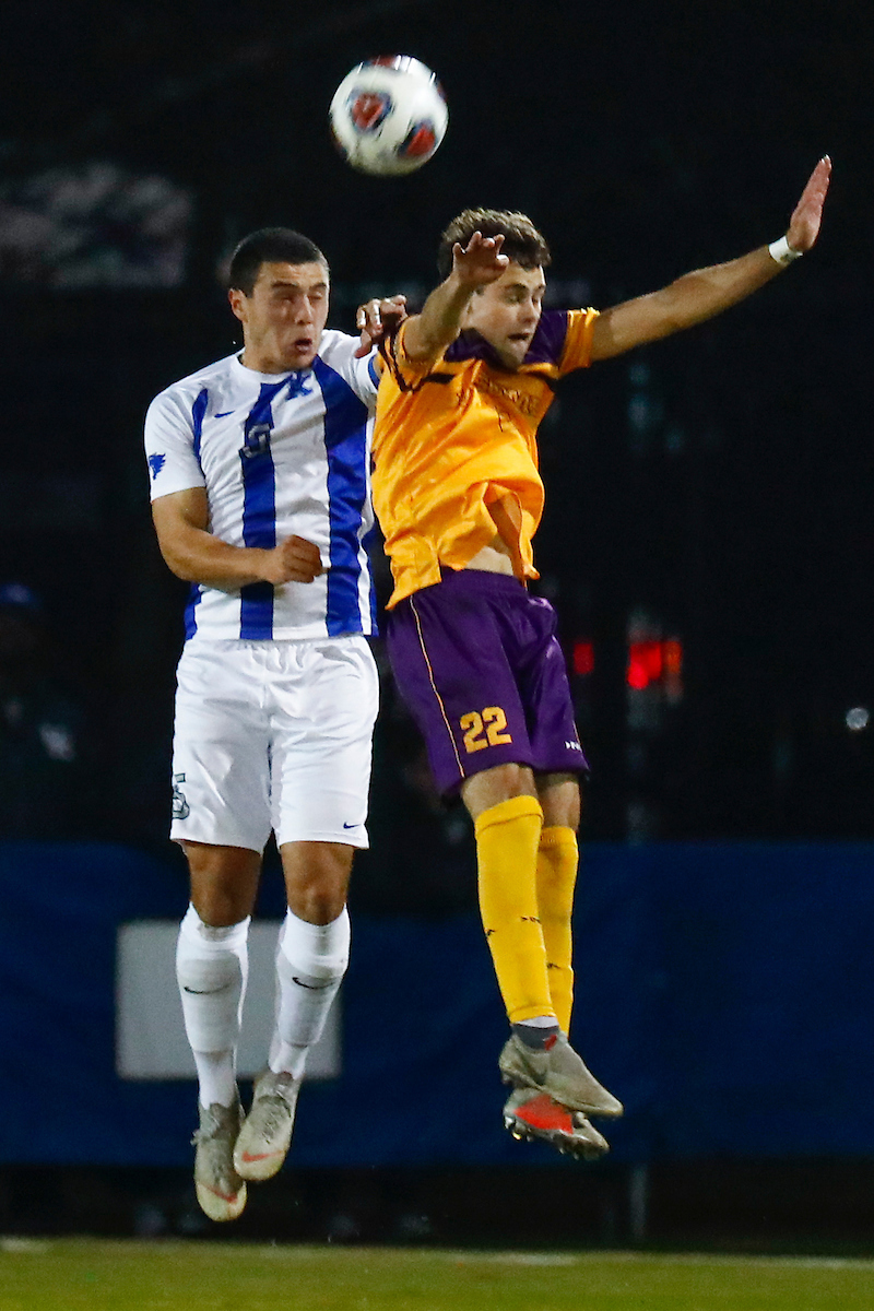 Leon Jones.

Men's soccer beat Lipscomb 2-1.

Photo by Chet White | UK Athletics