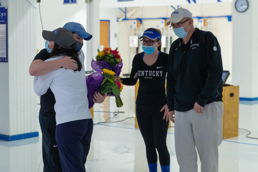 Mason Joachim. Hailee Sigmon. Harry Mullins. Rena Curvey.

Kentucky Rifle Senior Day

Photo by Grant Lee | UK Athletics