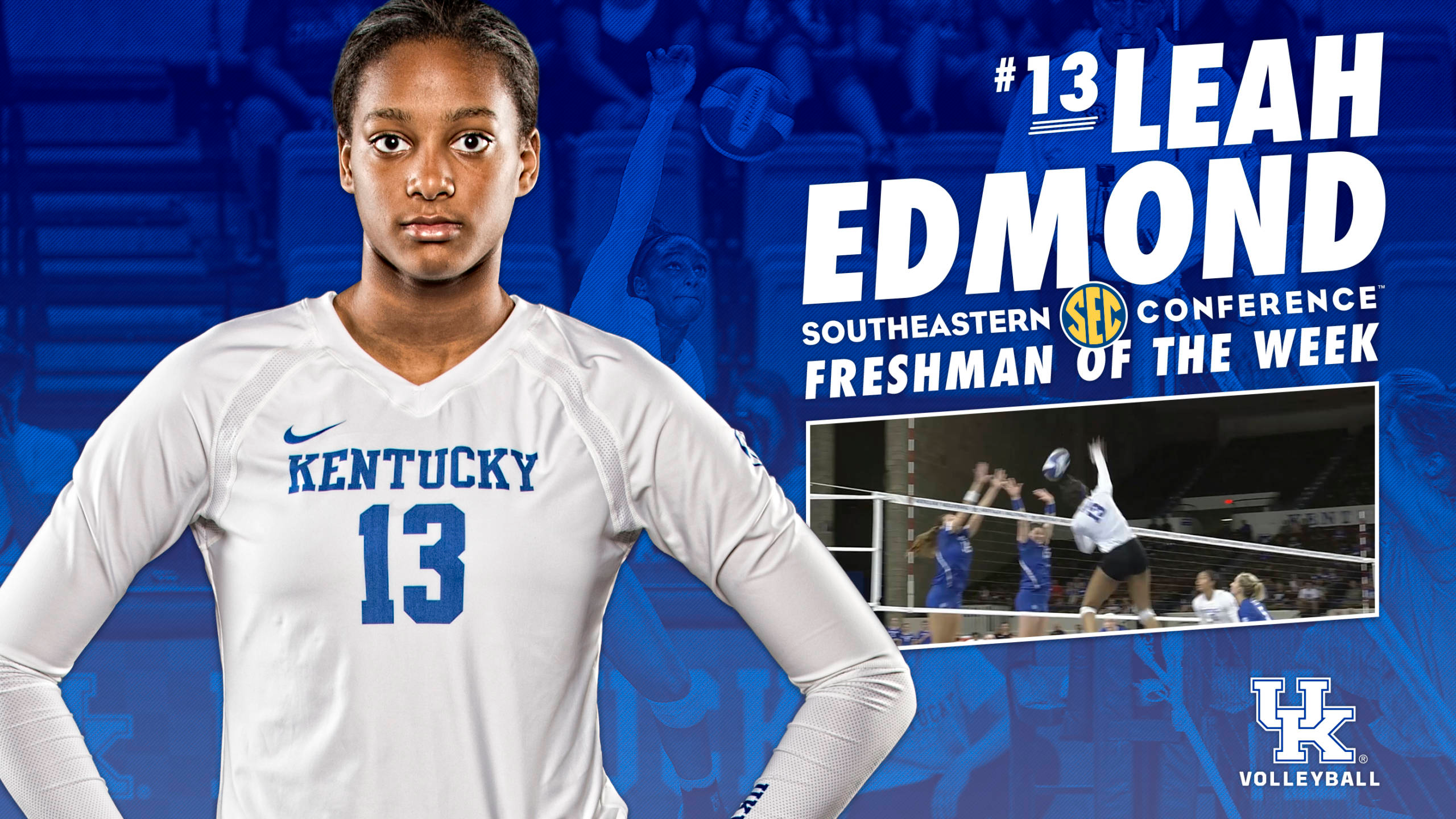 Edmond Repeats as SEC Freshman of the Week