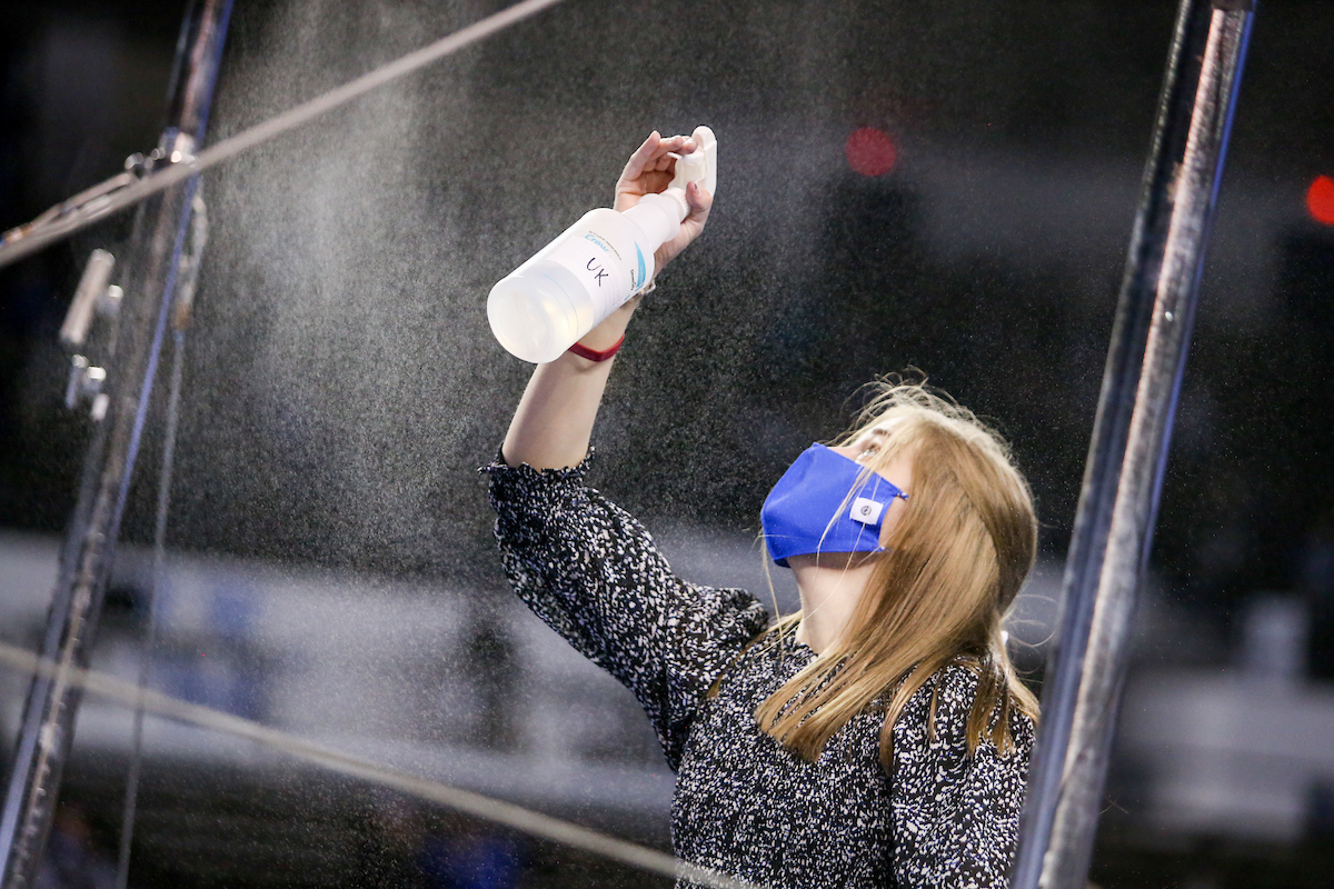 Allison Snyder.

Kentucky beats LSU 197.100 - 196.800

Photo by Hannah Phillips | UK Athletics