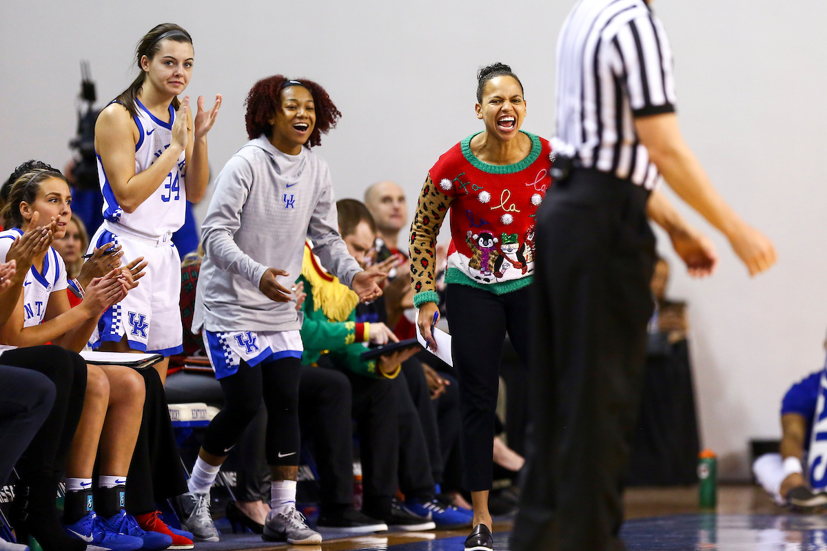 Amber Smith. 

Kentucky beats Samford 79-49.  

Photo by Eddie Justice | UK Athletics
