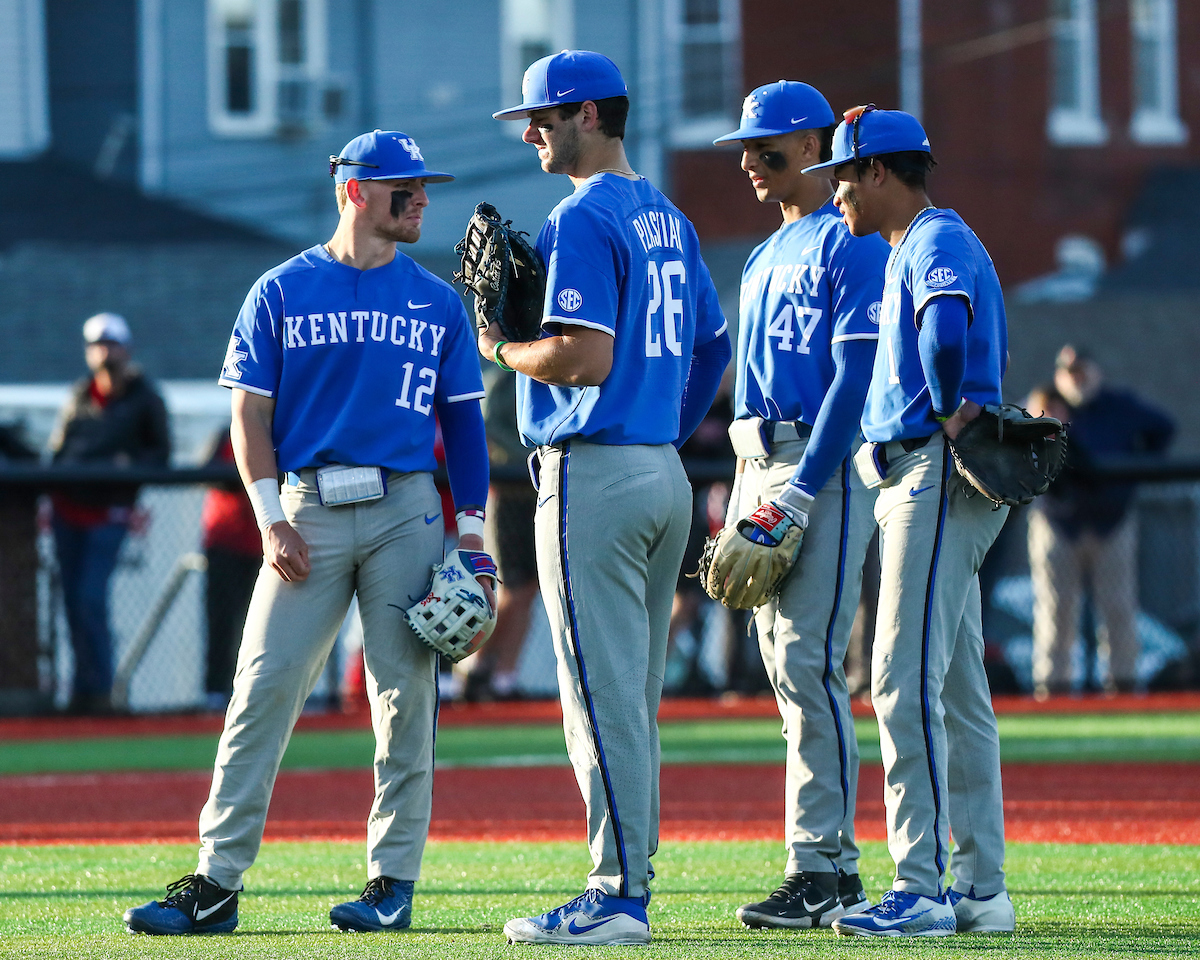 Chase Estep. Jacob Plastiak. Ryan Ritter. Daniel Harris IV. 

Kentucky falls to Louisville 2-4.

Photo by Sarah Caputi | UK Athletics