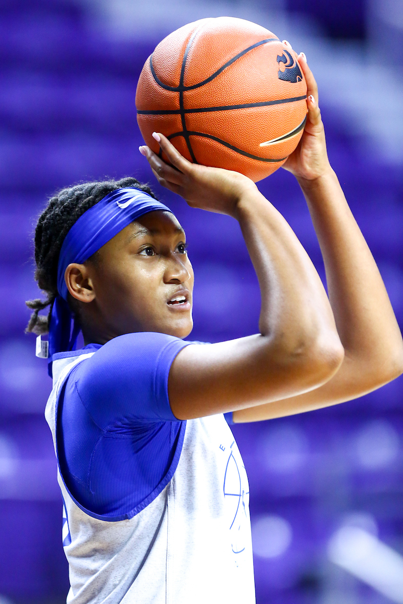 Nyah Leveretter.  

Kentucky WBB Practice.

Photo by Eddie Justice | UK Athletics