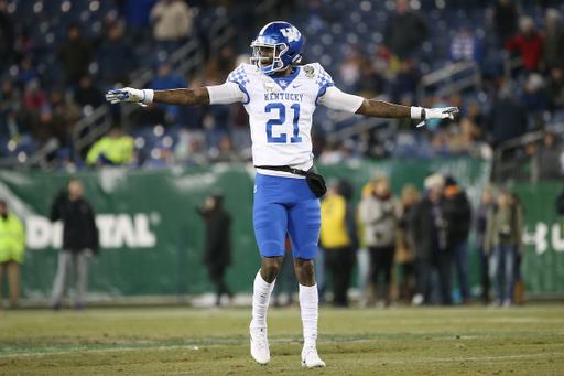 Chris Westry.

The University of Kentucky football team falls to Northwestern 23-24 in the Music City Bowl on Friday, December 29, 2017, at Nissan Field in Nashville, Tn.

Photo by Chet White | UK Athletics