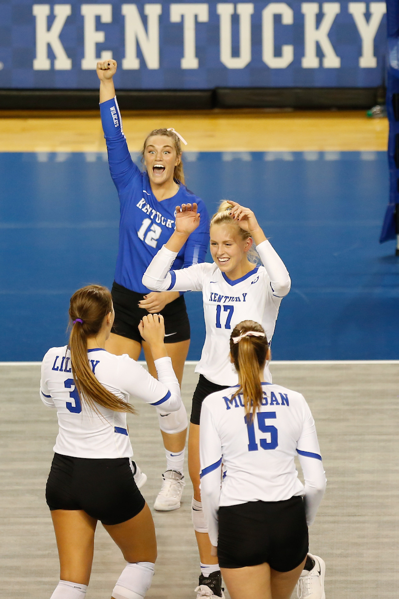 Gabby Curry. Alli Stumler.

UK Volleyball sweeps Mississippi State 3-0 on Friday, November 9th, 2018 at Memorial Coliseum in Lexington, Ky.

Photo by Eddie Justice