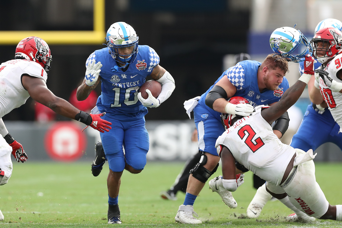 ASIM ROSE.

Kentucky beats NC State, 23-21, to win the TaxSlayer Gator Bowl.

Photo by Elliott Hess | UK Athletics