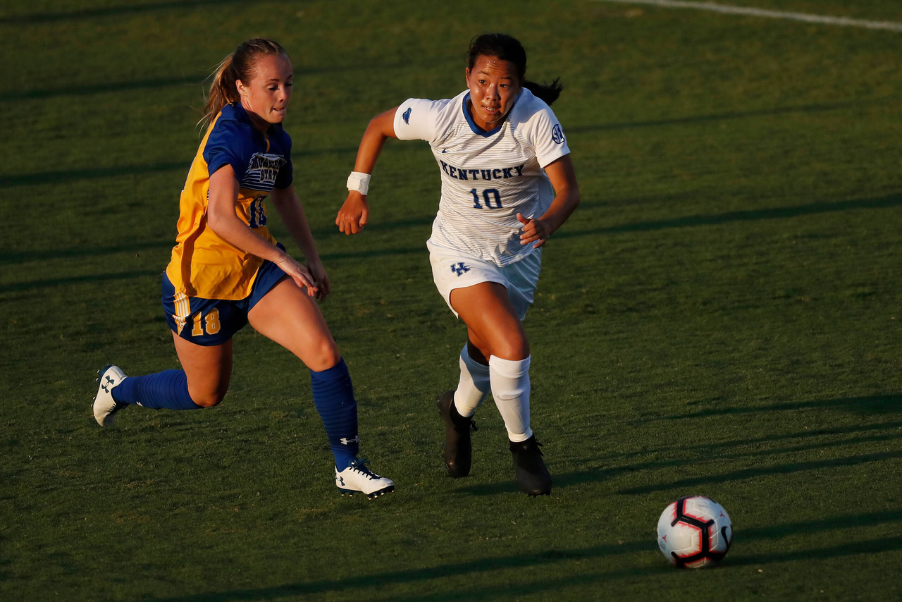 Yuuka Kurosaki.

The Kentucky women's soccer team beat Morehead State 2-1.

Photo by Chet White | UK Athletics