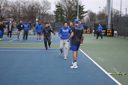 Enzo Wallart.

The University of Kentucky men's tennis team beats Northern Illinois on Sunday, February 25, 2018 at Boone Tennis Center in Lexington, Ky.

Photo by Quinn Foster I UK Athletics