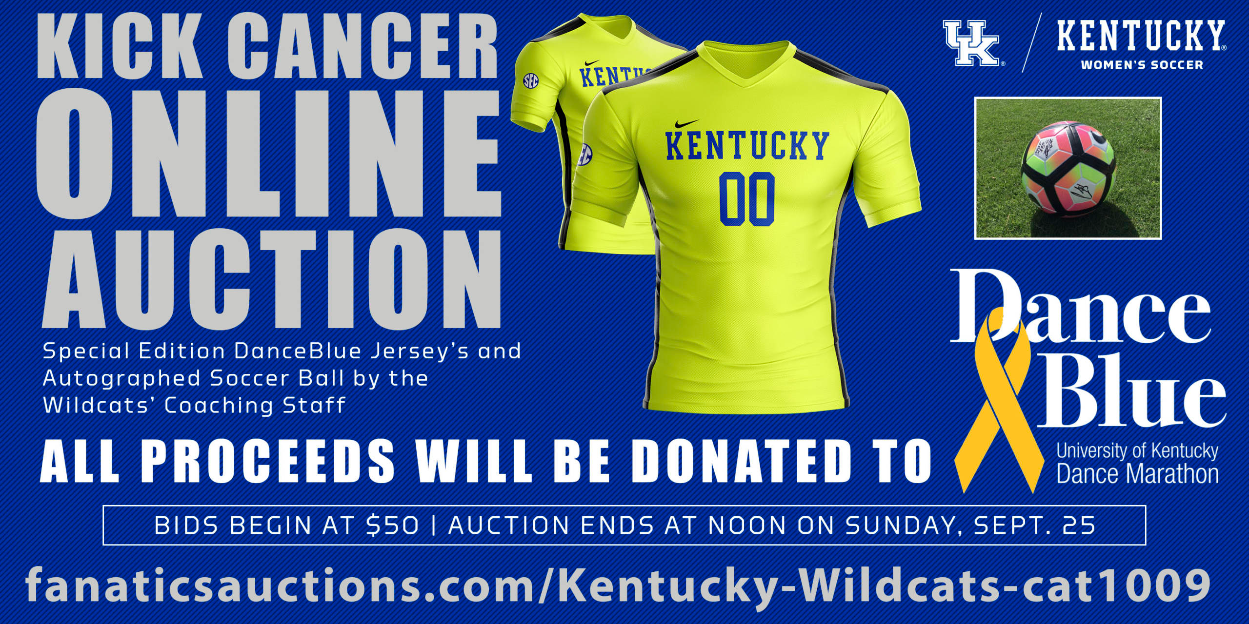 Kick-Cancer Match Auction Underway