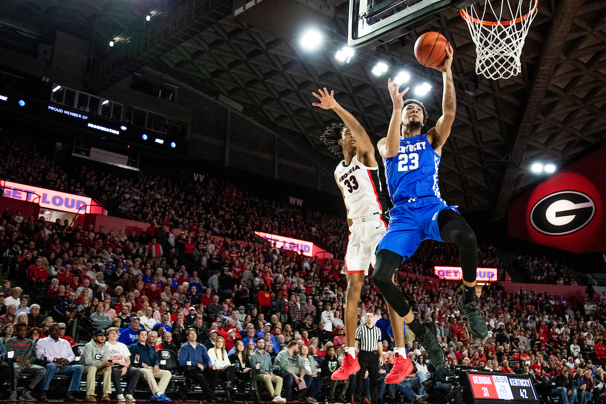 EJ Montgomery.

Kentucky beat Georgia 69-49 at Stegeman Coliseum in Athens, Ga., on Tuesday, January 15, 2019.

Photo by Chet White | UK Athletics